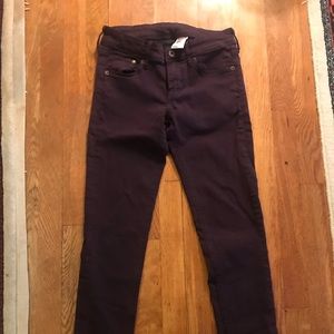 dark purple skinny jeans 🍁